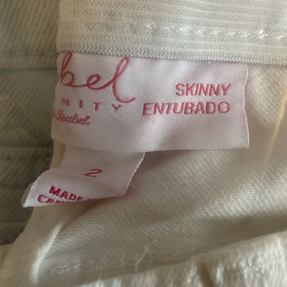 Ingrid Maternity White Side Panel Skinny Jeans - Picture 3 of 4